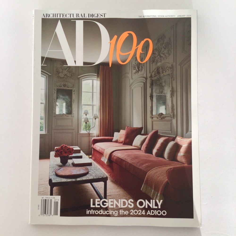 ARCHITECTURAL DIGEST TOP 100 DESIGNERS JANUARY 2024 MAGAZINE NWT